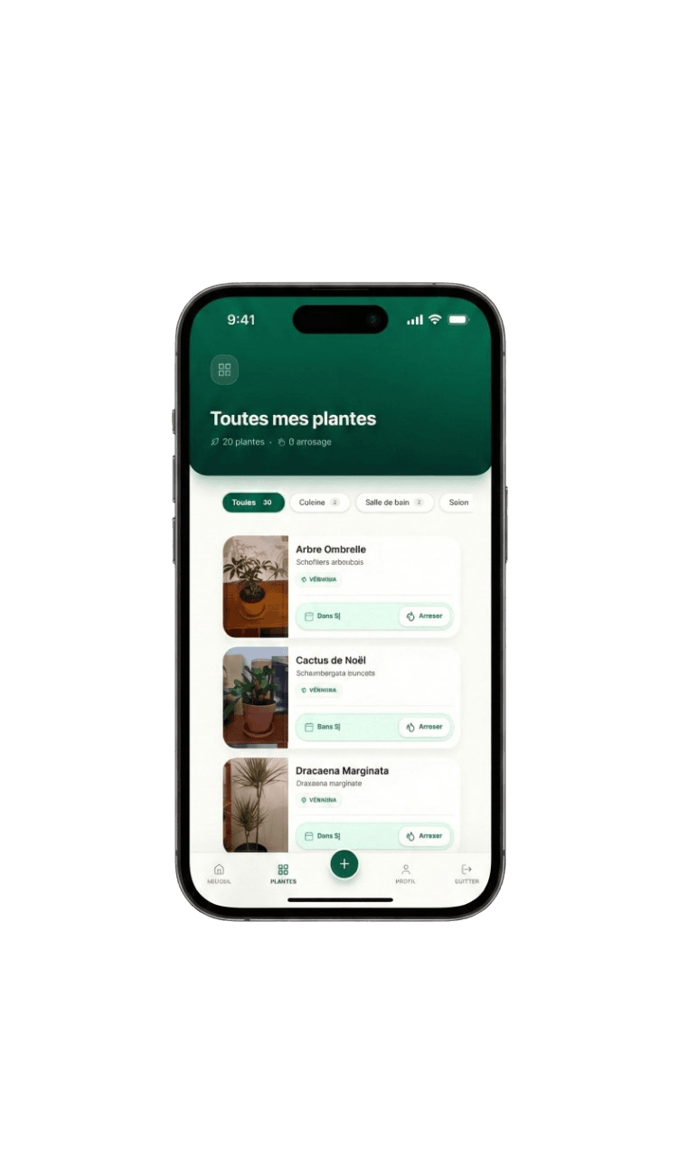Aperçu de l'application StudioPlant